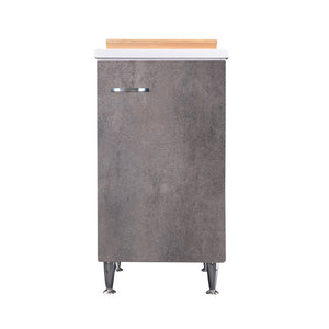 Lavatoio 45x50 corten grigio maniglia sinistra