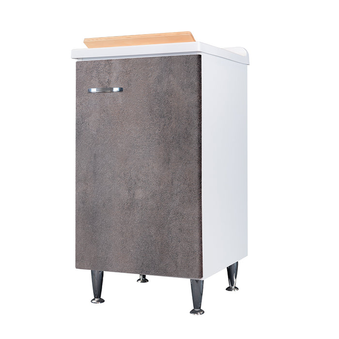 Lavatoio 45x50 corten grigio maniglia sinistra