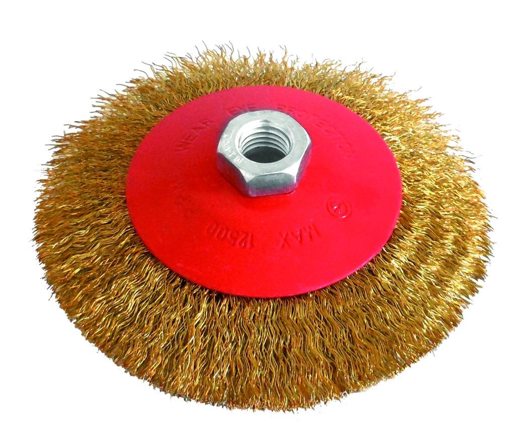 Utilia SPAZZOLA CIRCOLARE CONICA attacco M14 Ø mm. 125