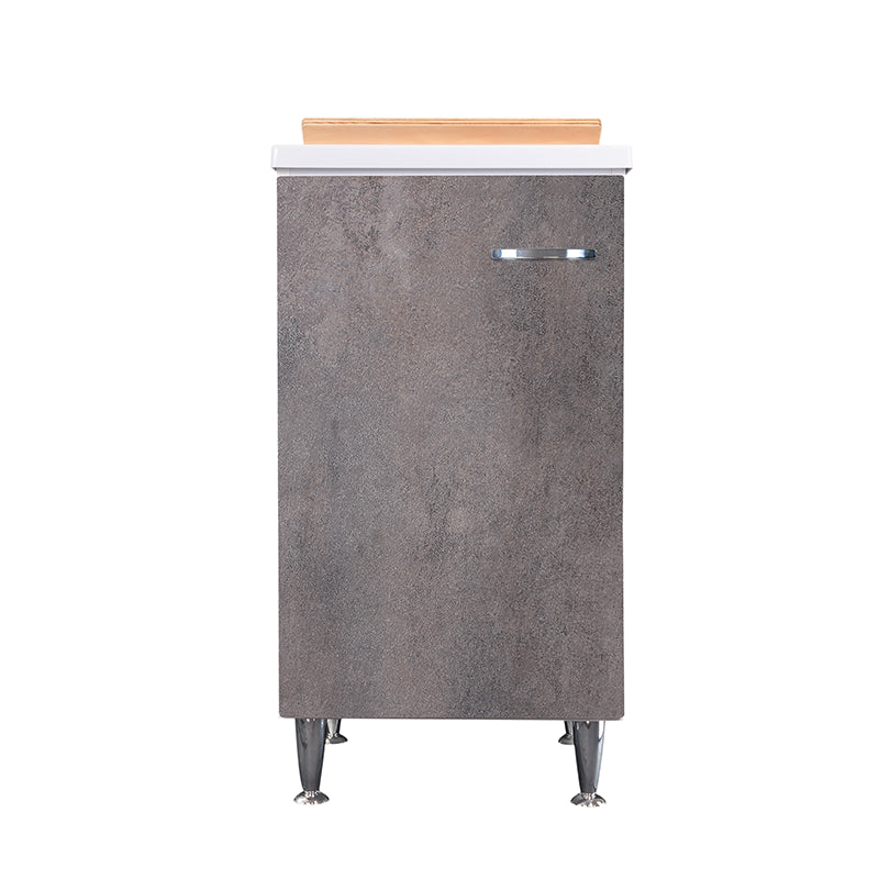 Lavatoio 45x50 corten grigio maniglia destra