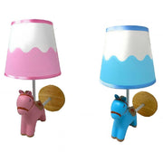 Trade Shop - Applique A Muro Cameretta A Forma Di Cavallo In Resina E27 Lampada Muro Lume E49 -