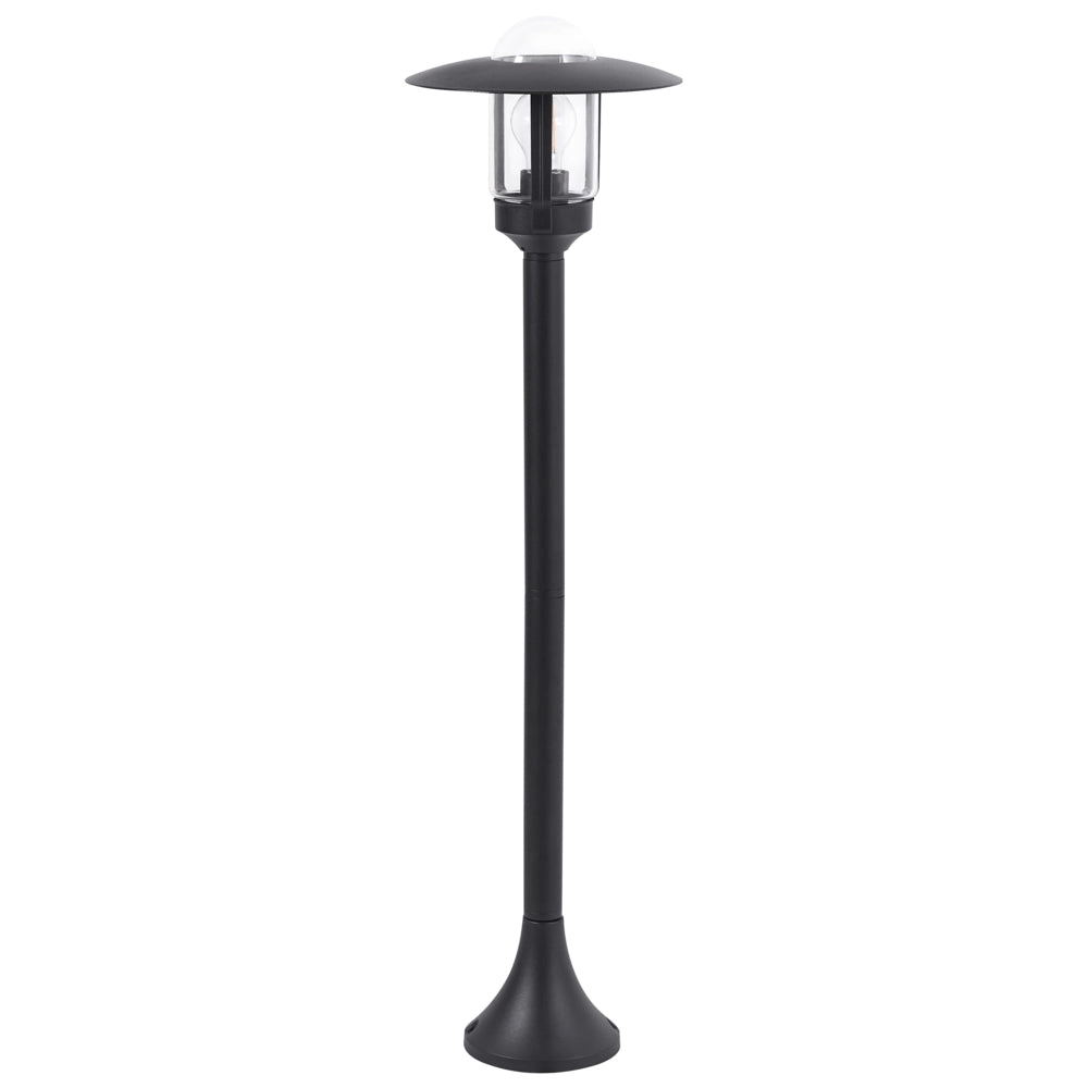 Lampione in alluminio nero 98 cm Lampada da sentiero Illuminazione da giardino per esterni Design moderno