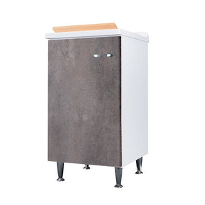 Lavatoio 45x50 corten grigio maniglia destra