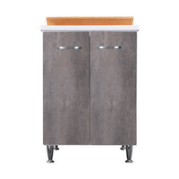 Lavatoio 60x50 corten grigio doppia anta