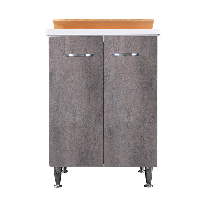 Lavatoio 60x50 corten grigio doppia anta