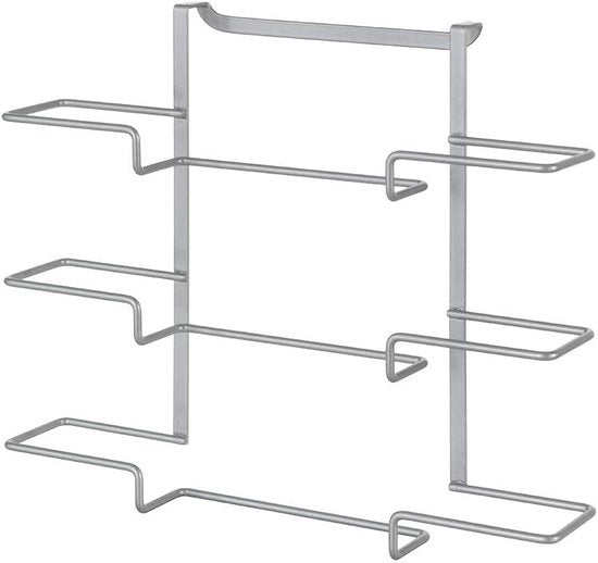 Contenitore di carta metallico argento 36 x 9 x 30 cm - Accessorio da cucina pratico