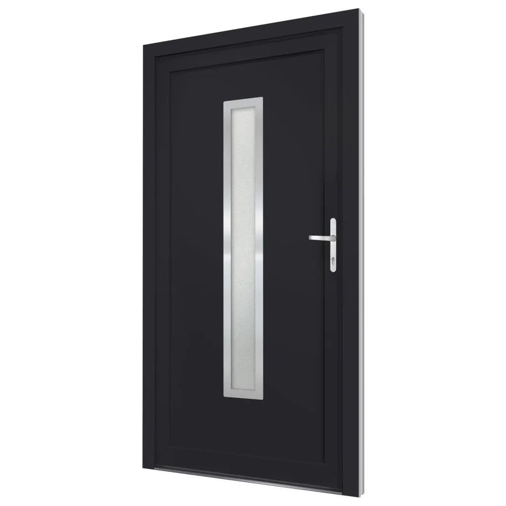 Porta Ingresso Antracite 88x200 cm in PVC 3187903