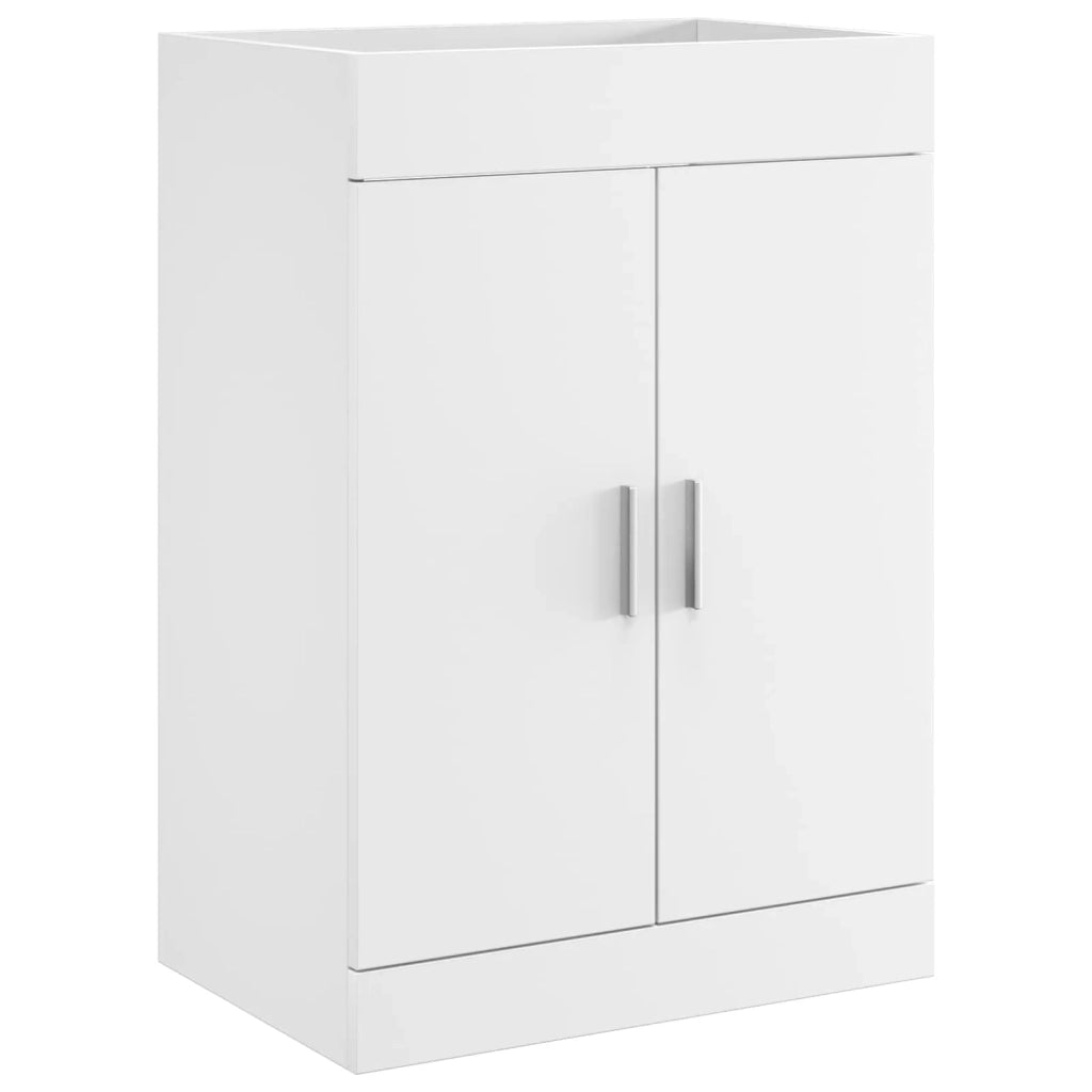 Mobiletto da Bagno Sotto Lavabo Bianco 56 x 37,5 x 81 cm
