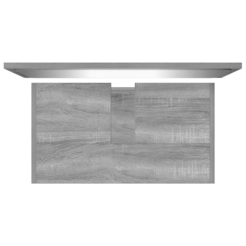 Set di Mobili da Bagno | Armadio da bagno Grigio Sonoma in Legno Multistrato