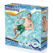 Trade Shop - Poltrona Materassino Gonfiabile Piscina Mare Relax Adulti Con Portabicchiere -