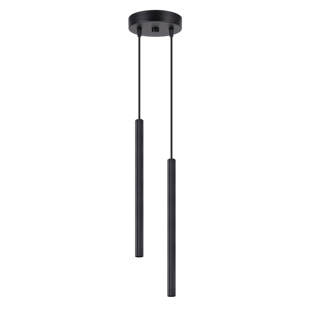 Lampada a sospensione moderna tonda nera 2xG9 ZENTRA Pure Lume