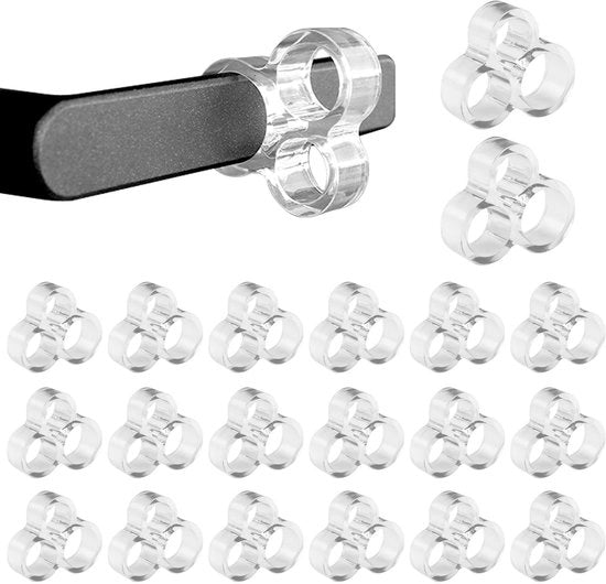 Stopper per porta in PVC trasparente - 20 pezzi - Protezione per maniglione - Protezione per intercettore - Protezione per maniglione e intercettore - Materiale PVC di alta qualità - Protezione per maniglia