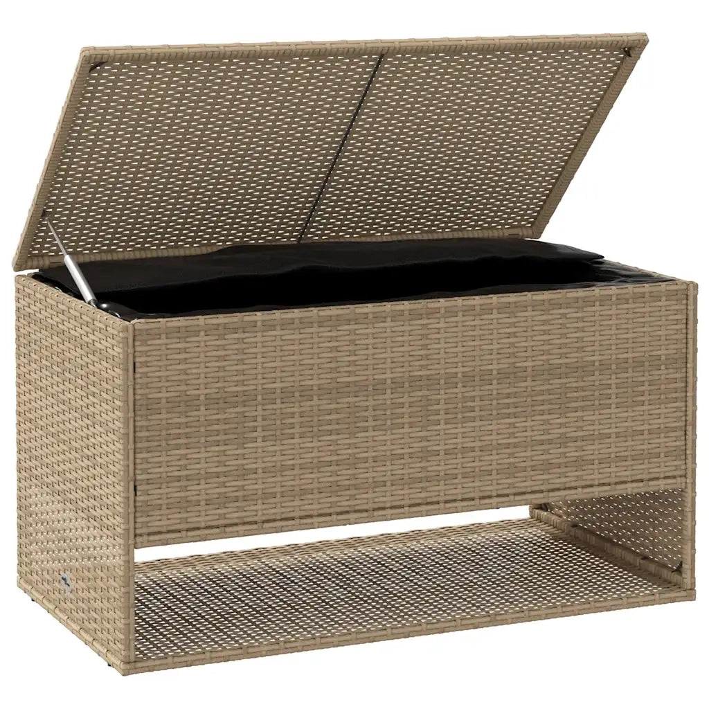 Scatola per Cuscini da Esterno Beige 100x55x55,5 cm Polyrattan CFW7688225