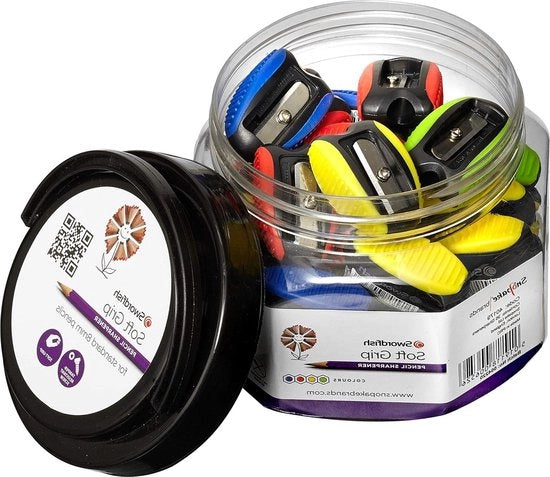 Puntaspigoli con presa morbida - Pacchetto da 36 pezzi - Diverse colori - 40179