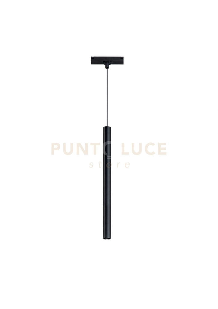 SOSPENSIONE TUBO/GRANDE PER BINARIO MAGNETICO ULTRASLIM NERO 3000K 468LM 6W