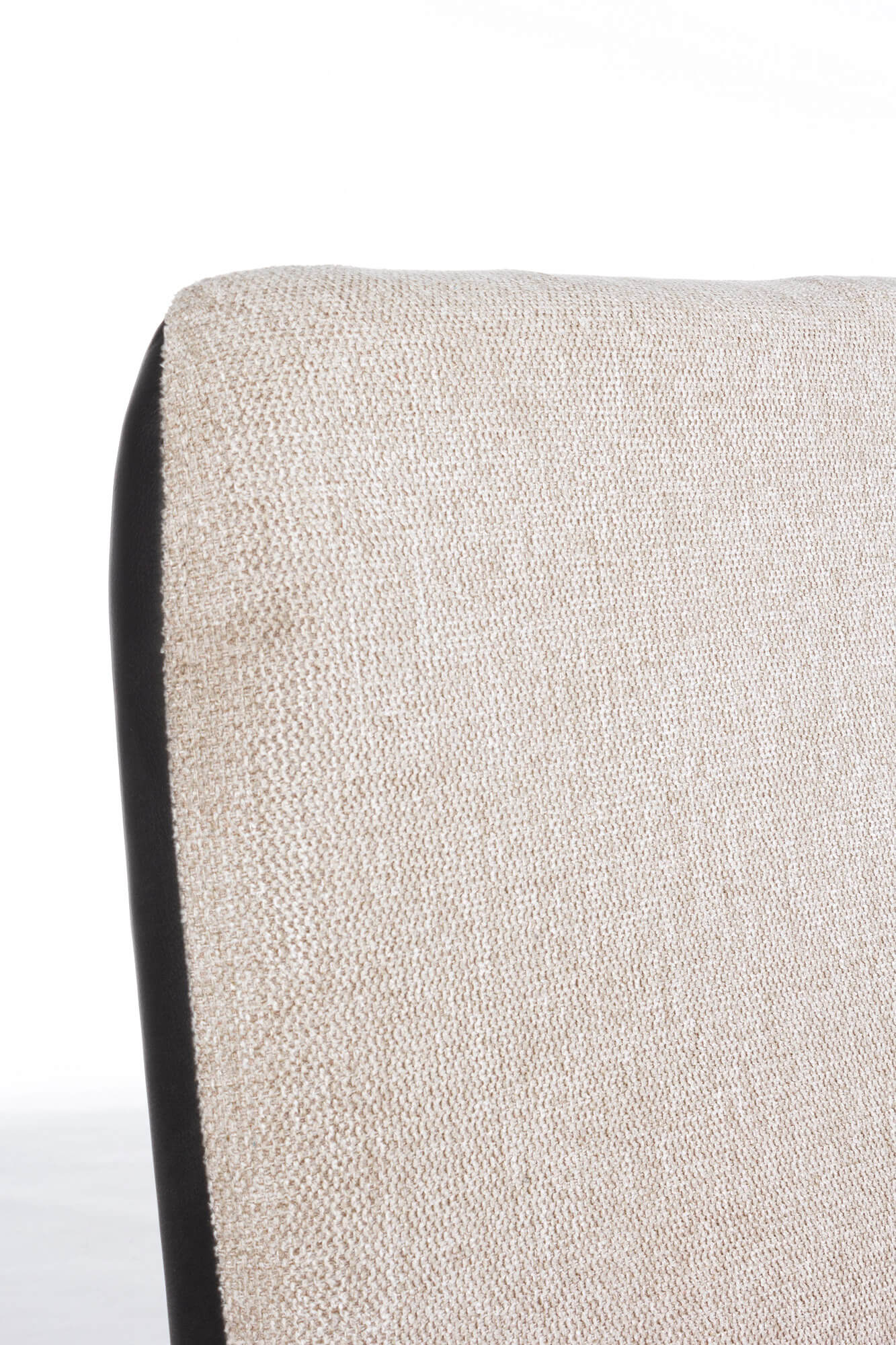 Divano 2 Posti 142x47x88 cm in Acciaio e Tessuto Louis Beige