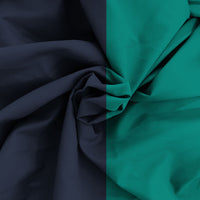 Copripiumino Singolo con Sacco e Federe in Tinta Unita Double Face Linea Vera Blu Scuro e Acqua