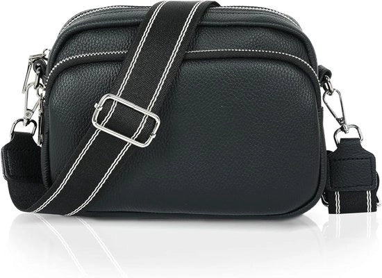 Borsa Donna Piccola a Tracolla con Cinturino Largo Spalla T, Tela PU Cinturino a Spalla Borsa Donna per Telefono Portatile Borsa Donna per Viaggi, Ufficio e Shopping