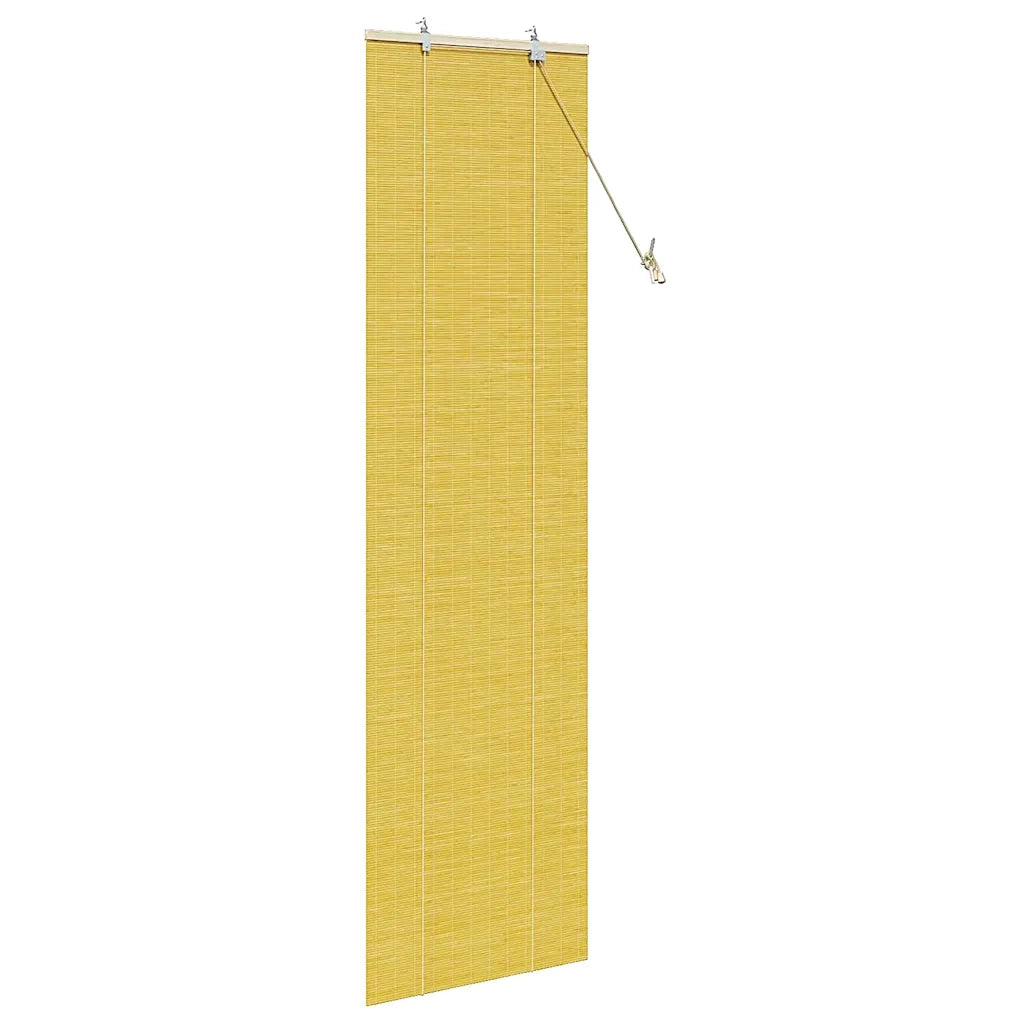 Tenda a rullo con tende-Tenda avvolgibile Giallo 60 x 220 cm Bamb¨´