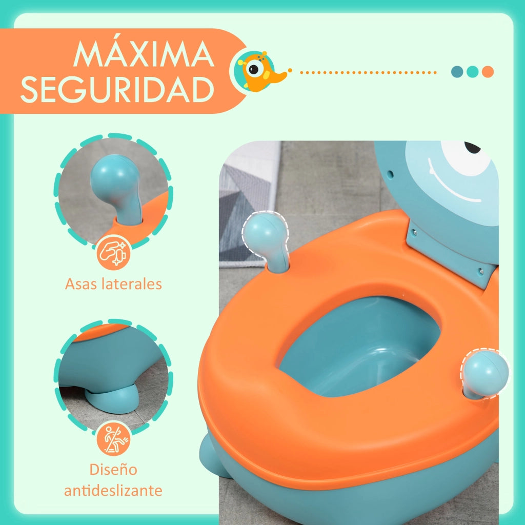 Vasino per Bambini Forma Alieno Antiscivolo ¨C Xylo ¨C Blu 35,6x35,7x22,2 cm