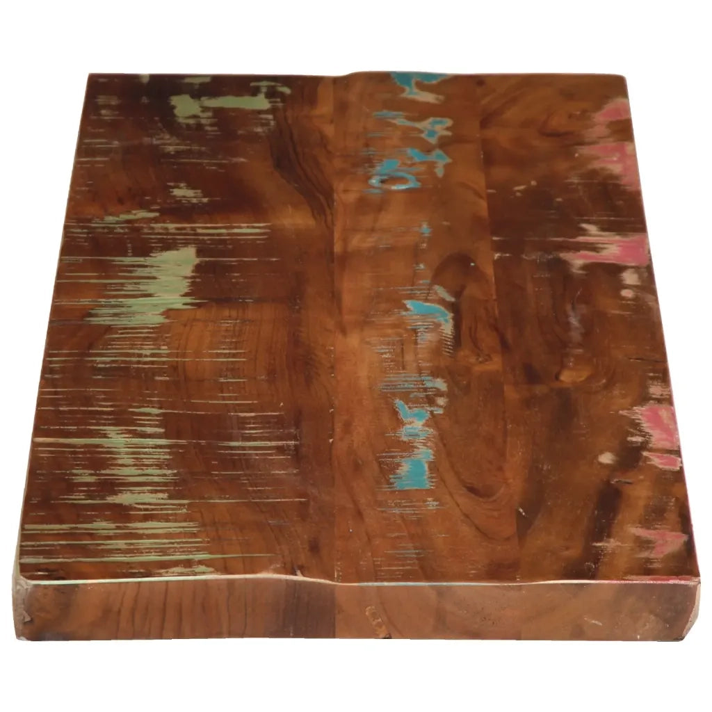 Piano Tavolo 80x30x3,8 cm Rettangolare in Massello di Recupero 371100