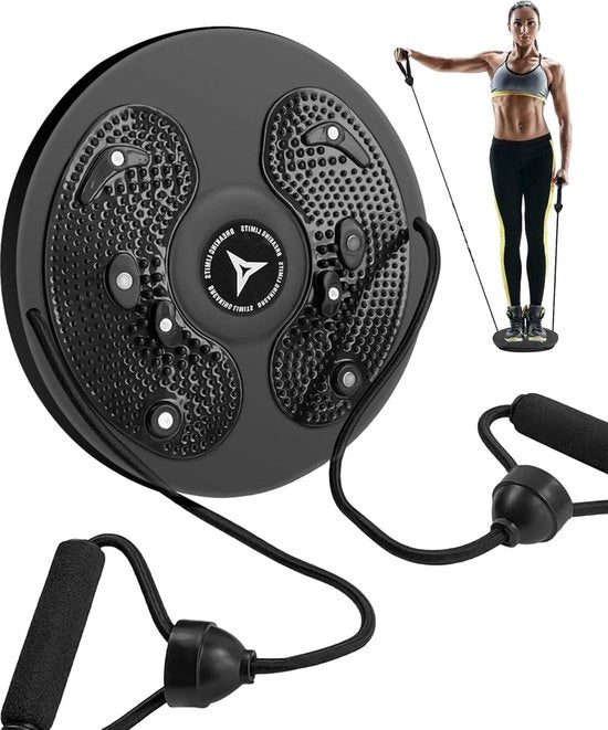 Balanciere con disco per schiena, gambe, glutei, fianchi - maniglie - trainer per equilibrio da casa