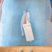 Cavallo a Dondolo per Bambini in Legno e Peluche Elefante Blu