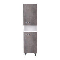 Colonna 45x50 ante corten grigio maniglie sinistra