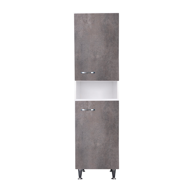 Colonna 45x50 ante corten grigio maniglie sinistra