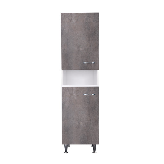 Colonna 45x50 ante corten grigio maniglie destra