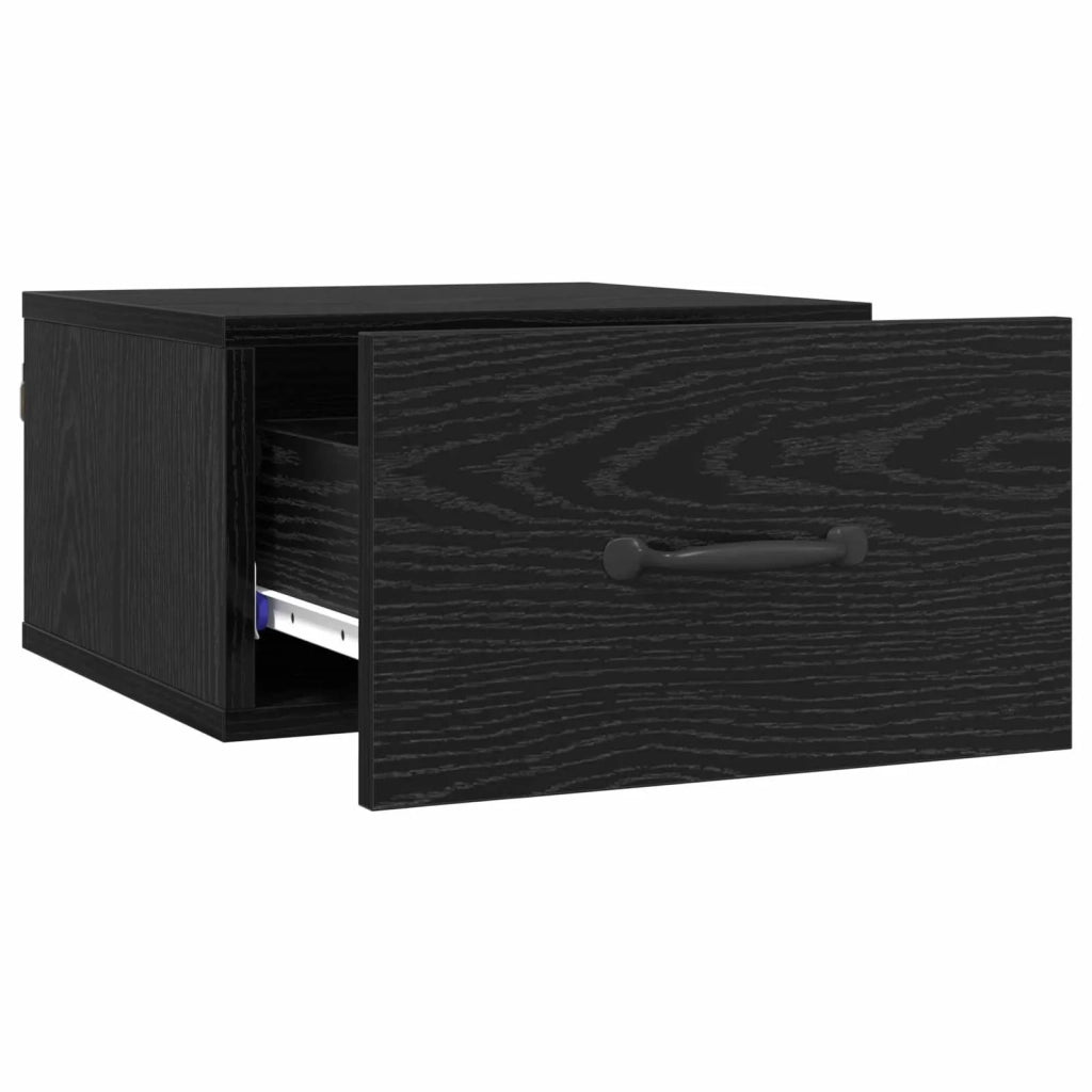 Armadio da Notte Rovere Nero 35 x 35 x 20 cm 893634