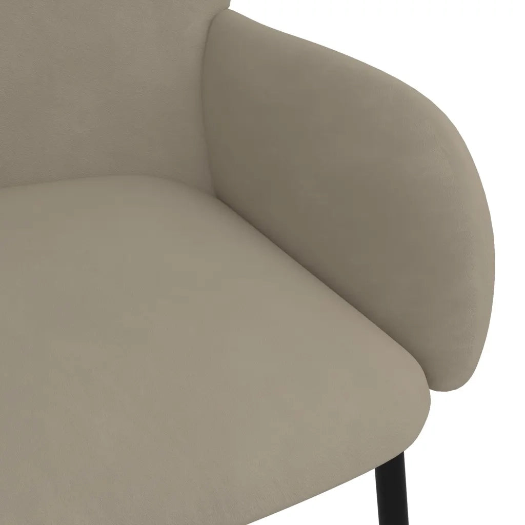 Sedie da Pranzo 2 pz Grigio Chiaro in Velluto cod mxl 29716