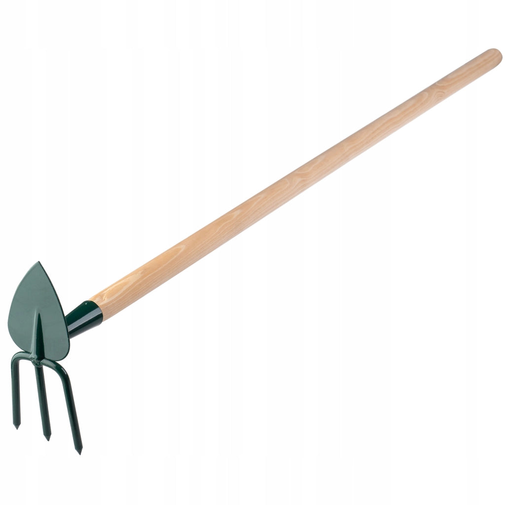 Zappa da giardino KADAX per scavare con forca da 8 cm e gancio da 115 cm