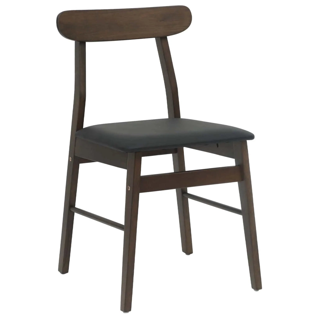 Sedia da pranzo 2 pcs Marrone scuro e Nero 42020484
