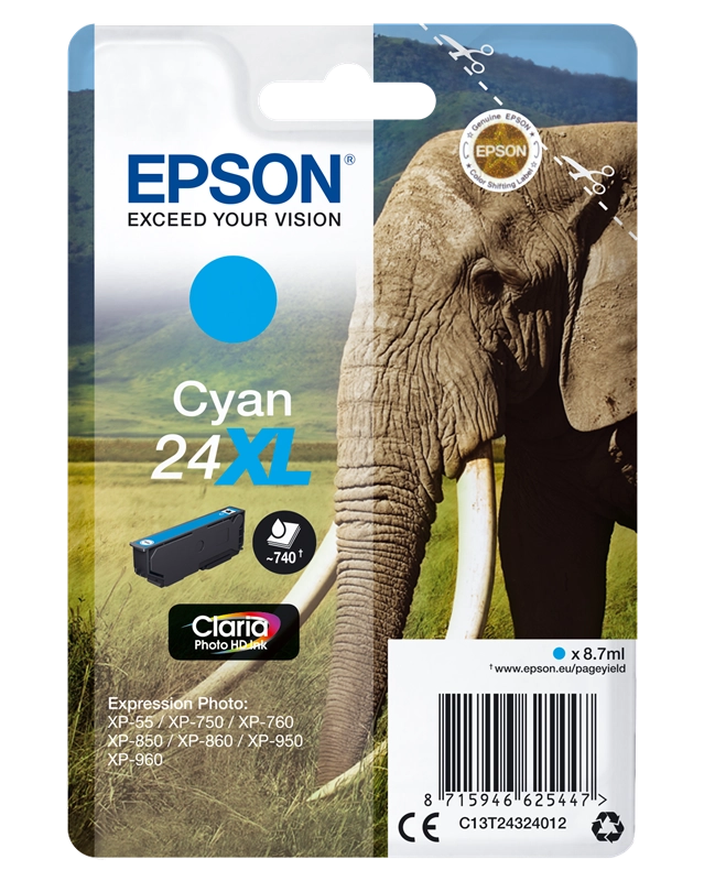 Epson Elephant Cartuccia Ciano XL