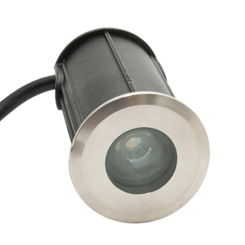 Trade Shop - Mini Faretto Led Rgbw 24v Calpestabile Incasso 40 Mm Segnapassi 3w Rgb 4000k Dmx -