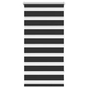 Tenda a rullo | Tenda avvolgibile zebra 80,9x150 cm Tessuto Larghezza 76,7 cm nero