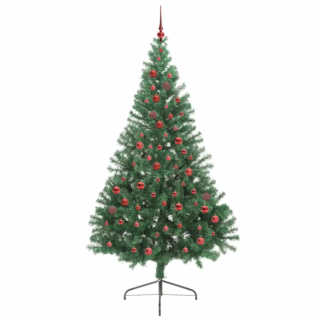 Albero di Natale | Decorazioni natalizie artificiale con luci integrate Verde 210 cm