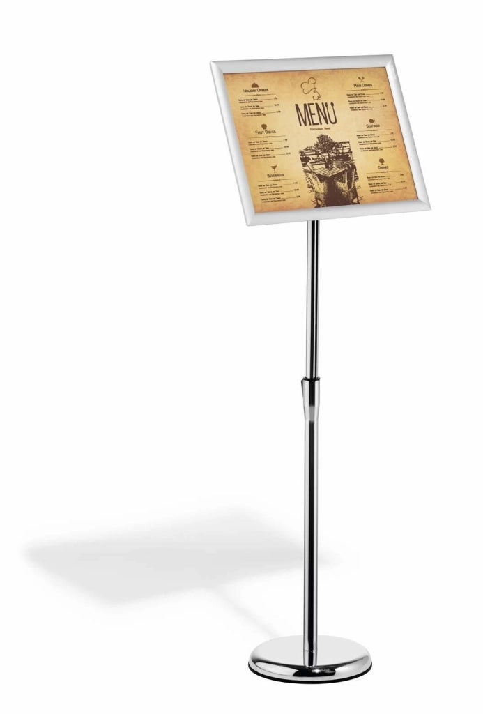 Durable 479923 stand informativo e supporto per brochure A3 Alluminio, Plastica, Acciaio Argento