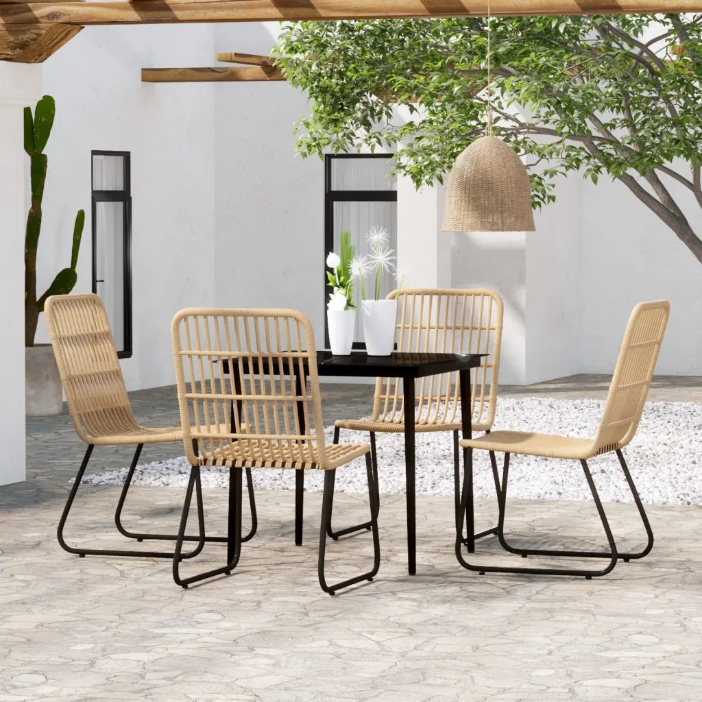 Set Mobili da Pranzo per Giardino 5 pz Rovere cod mxl 34656
