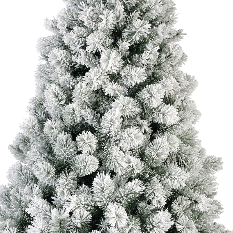 Albero di Natale Vancover innevato H 240 x 152 cm