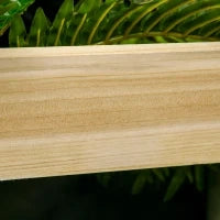 Fioriera da Esterno a 3 Livelli con Grigliato in Legno di Abete e Tessuto non Tessuto, 95x95x110 cm
