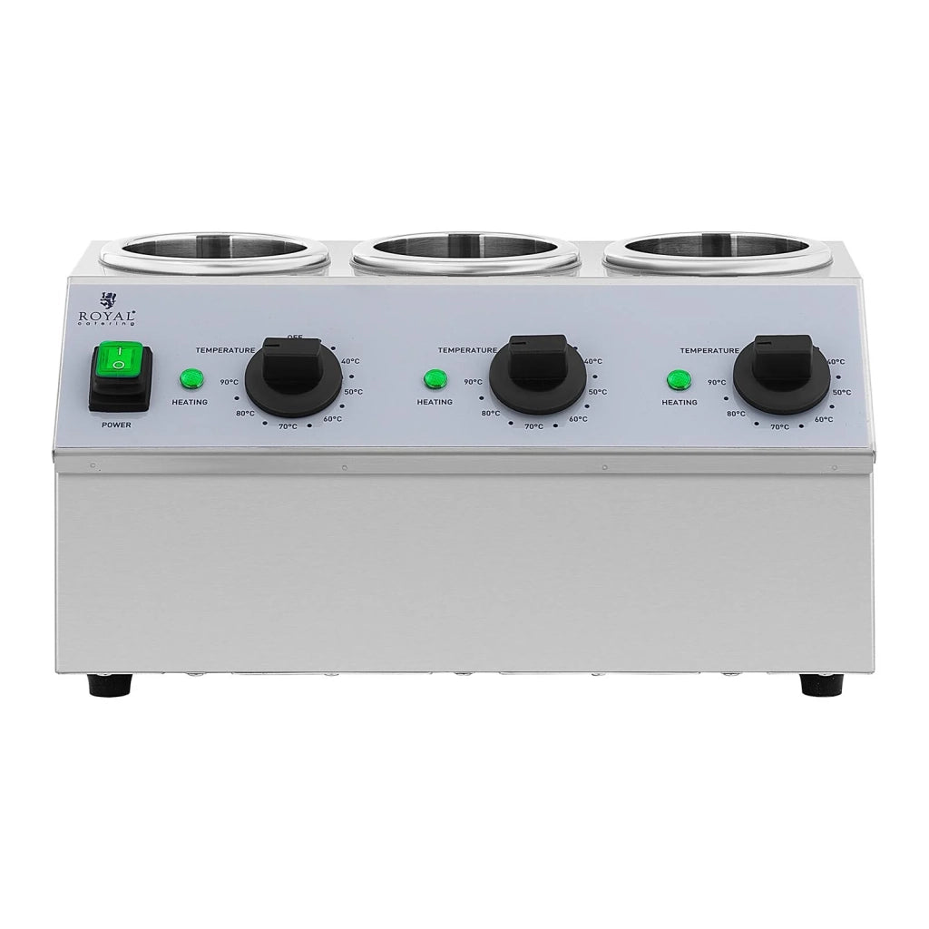 Scaldasalse per 3 bottiglie da 1 litro pannello di controllo superiore acciaio inox 14_0004261