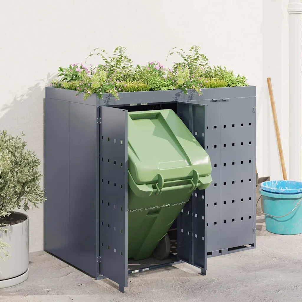 Contenitore per Rifiuti per 2 Bidoni Grigio chiaro CFW3659167