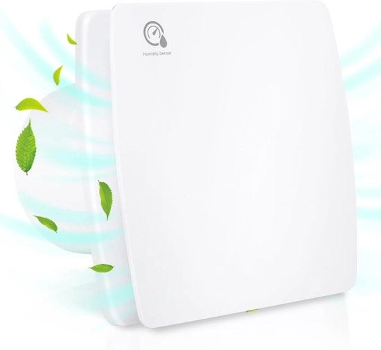 Ventilatore per bagno 100 mm con senso di umidità - Ventilatore silenzioso per bagno, toilette e cucina