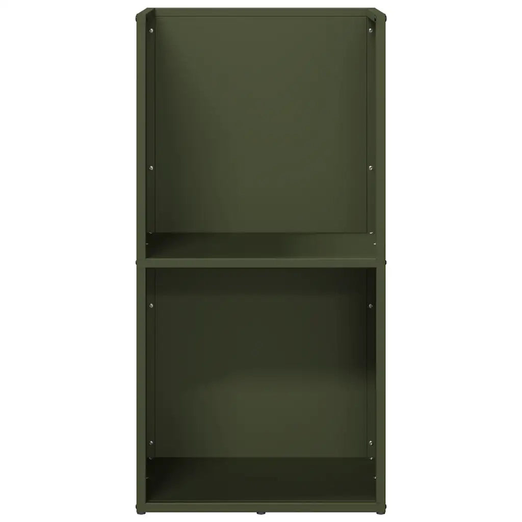 Rastrelliera per Legna da Ardere Verde Oliva 40x30x80 cm 864190