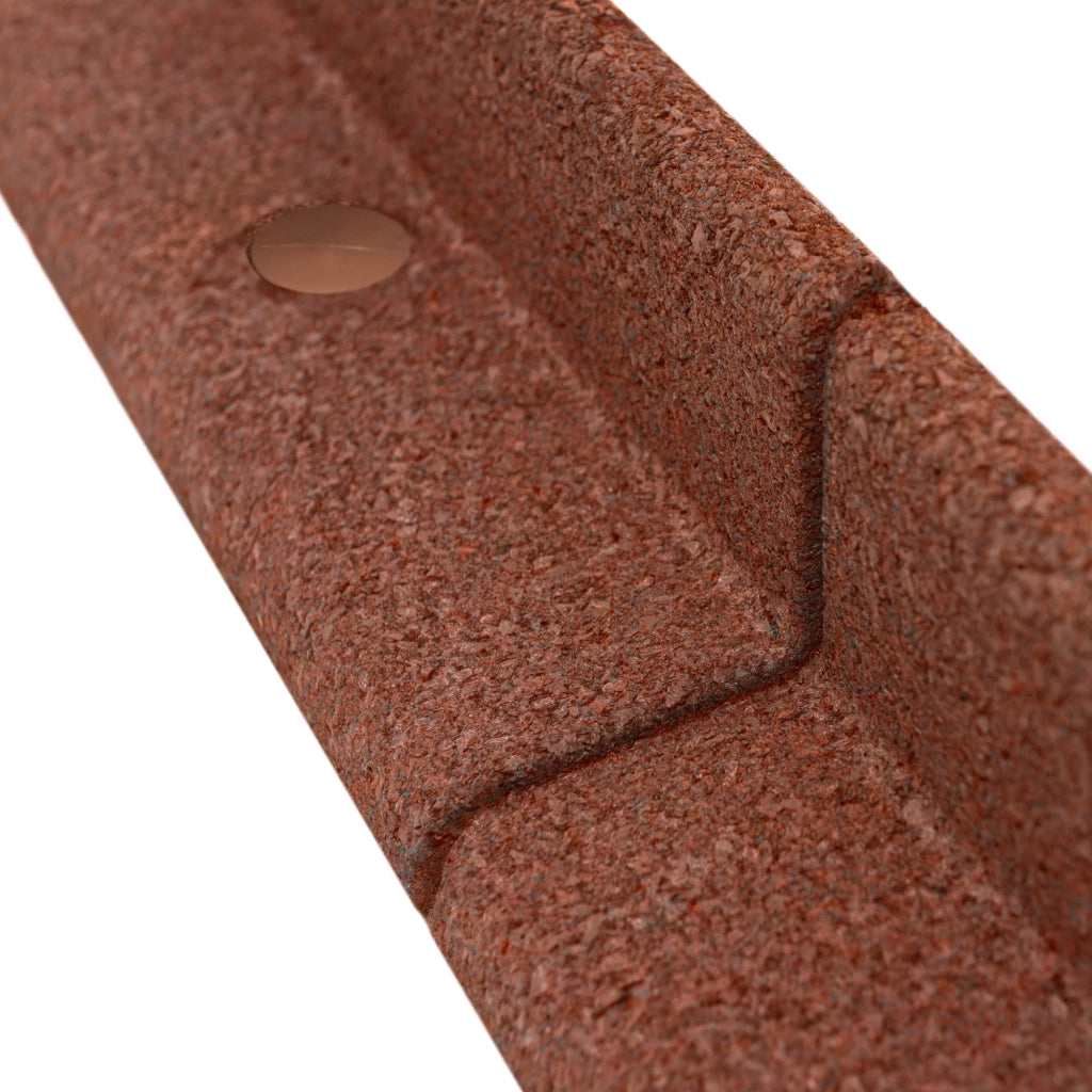Bordura Flessibile da Giardino 50 x 1,2 m Terracotta con Martello in Gomma
