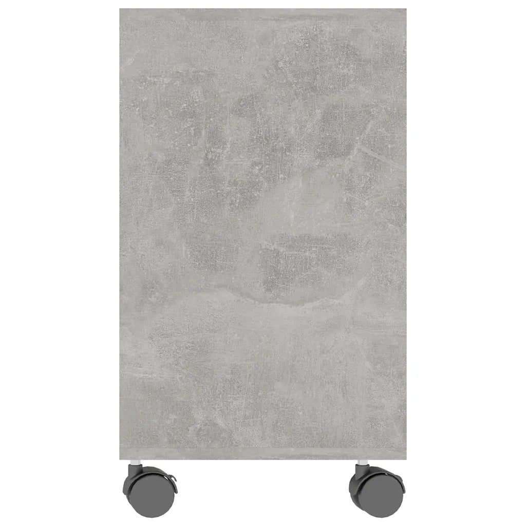 Tavolino-Tavolino da Soggiorno-Tavolino da Salotto Grigio Cemento 70x35x55 cm in Legno Multistrato