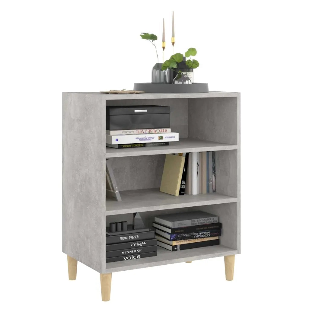 Credenza Grigio Cemento 57x35x70 cm in Legno Multistrato 806053