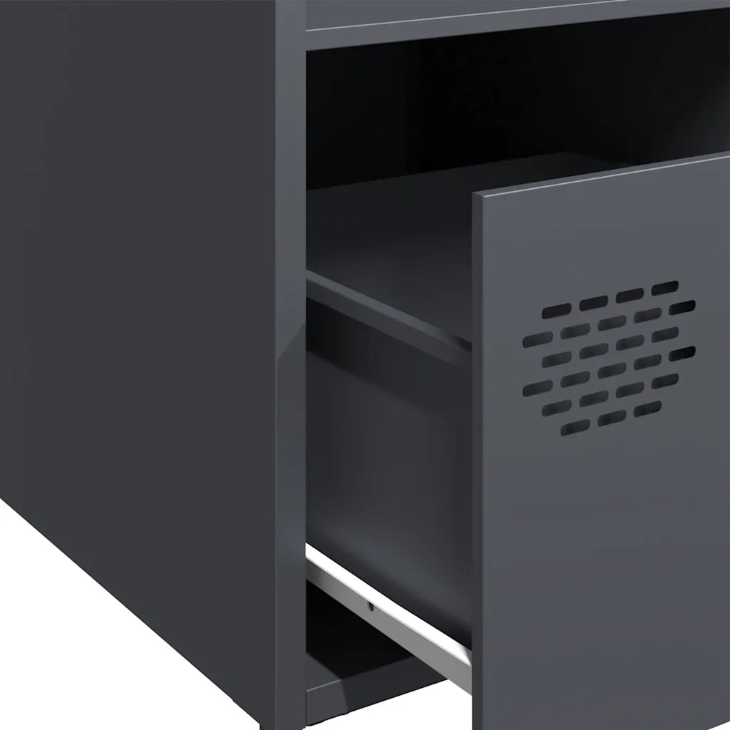 Credenza Antracite 35x39x103,5 cm Acciaio 851378